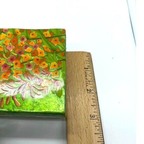 Butterfly Garden Long‎ Capiz Shell Box Philippines Iridescence Decorative Box - Picture 8 of 9